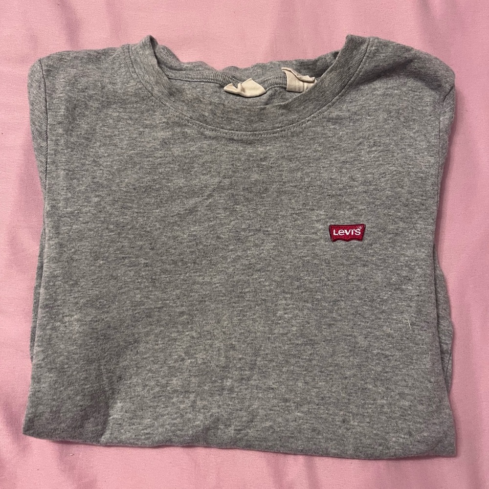 Levis Basic Grey T-Shirt Size Small